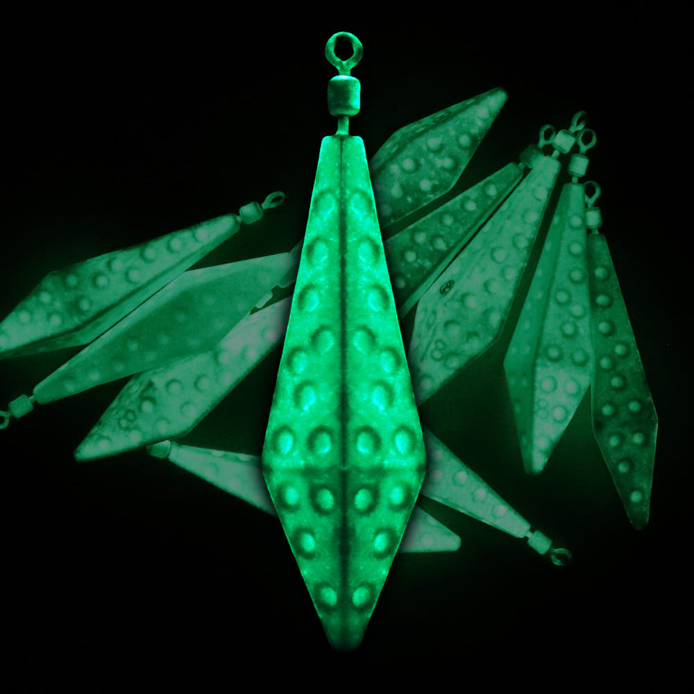 몽크로스 딤플 다이아몬드 야광 봉돌 싱커 심해 갑오징어 문어 5호