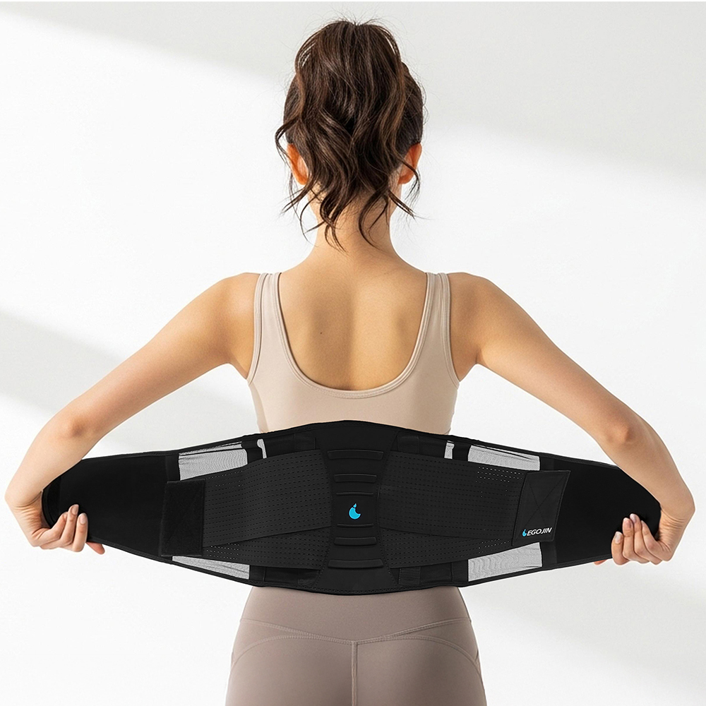 이고진 허리보호대 메쉬 3중 벨크로 압박 허리복대 통기성우수
