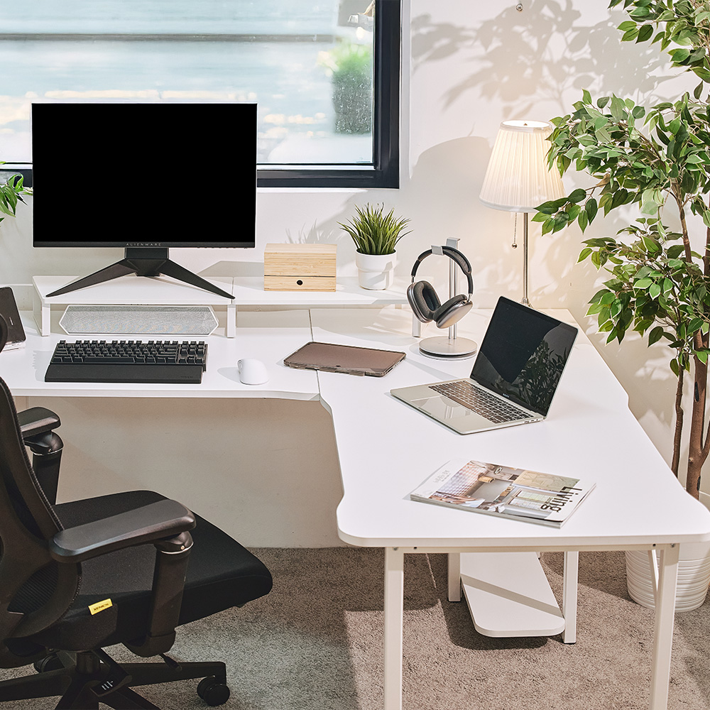 제닉스 ARENA L데스크 프로 ㄱ자코너 2인용 컴퓨터게이밍책상