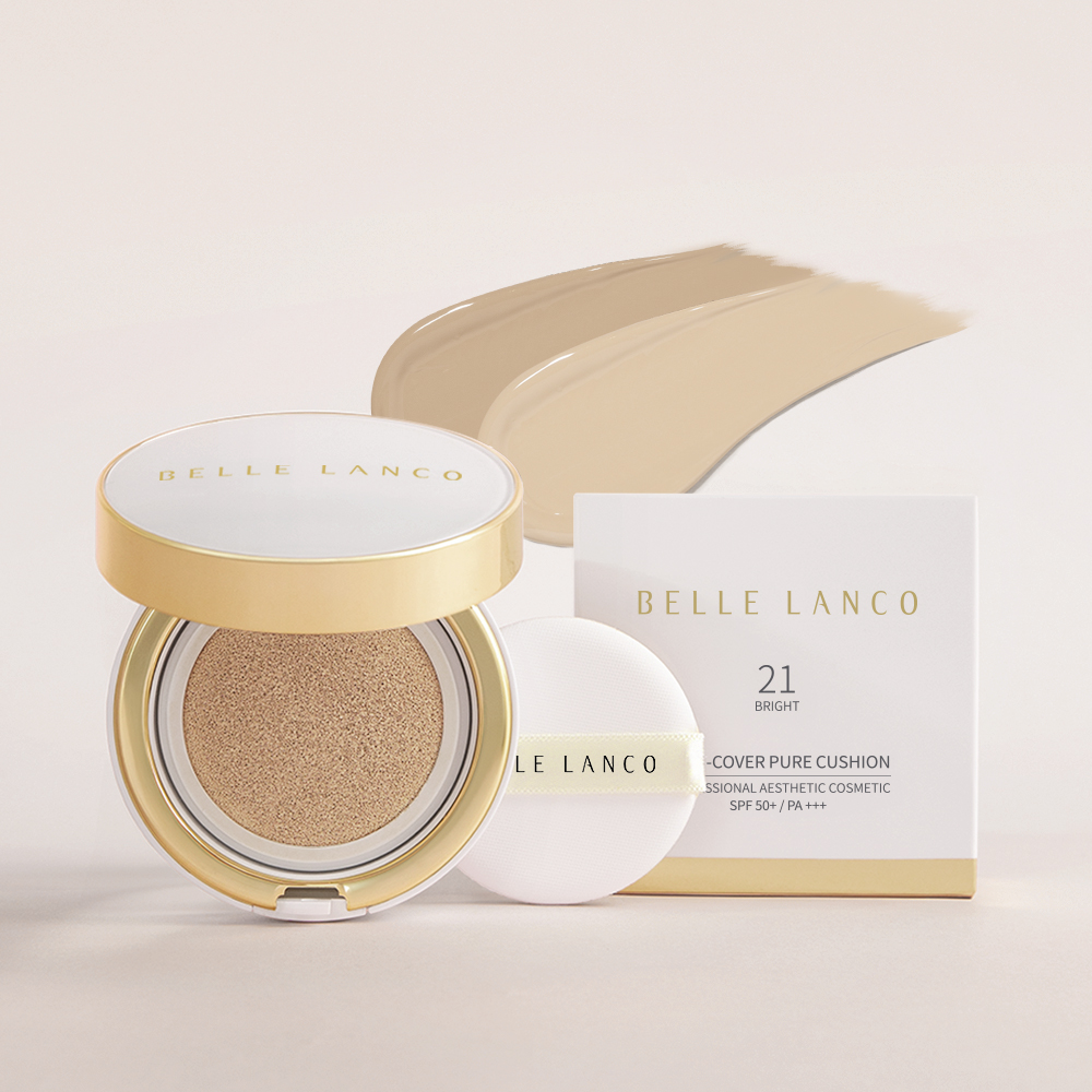 벨르랑코 하이커버퓨어 쿠션팩트 커버력좋은 승무원 쿠션 에스테틱전용 1. 브라이트 21호 본품, 13g 제품 이미지