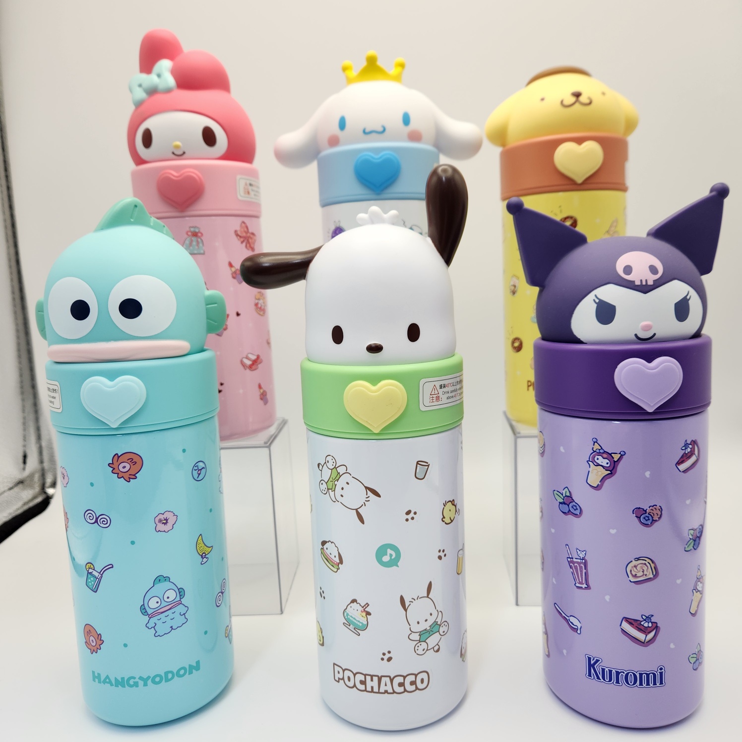 산리오텀블러 스텐 보온 입체 피규어 350ml 텀블러 - 상품 이미지