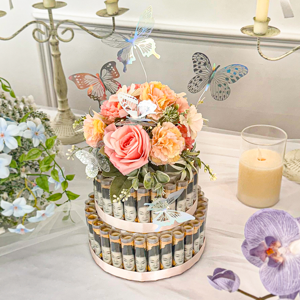 돈케이크 용돈 박스 부모님 이벤트 생신 환갑 팔순 서프라이즈 반전 잔치 어버이날 선물 민트