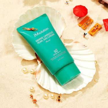 [1+1] JM솔루션 청광 마린 진주 선크림50ml  + 에델바이스 빙하수 알프스 선크림 스노우 50ml SPF50+ - 상세 이미지 5