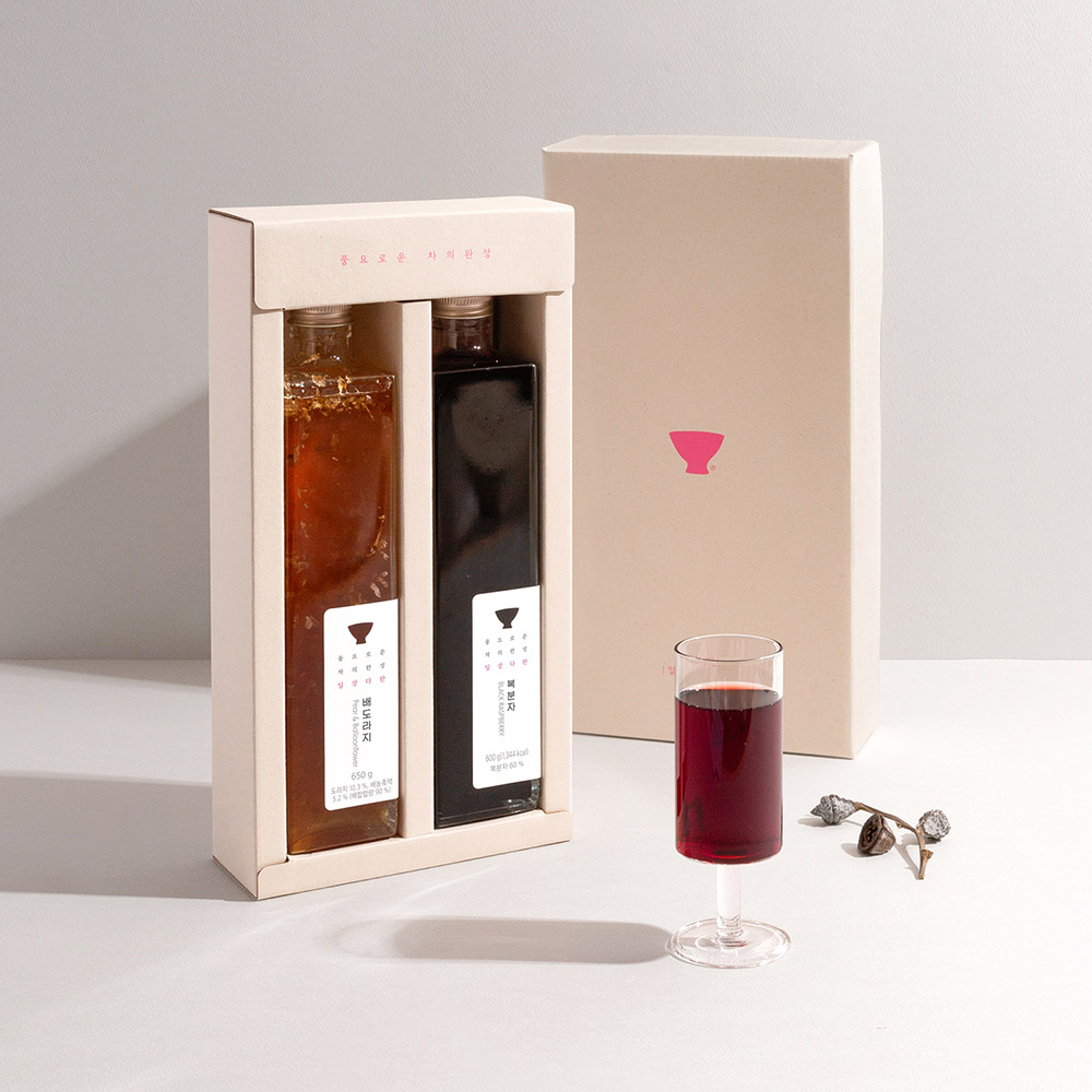 쌍계명차 프리미엄 청 허니플라워 2입세트 배도라지청 오미자청 외