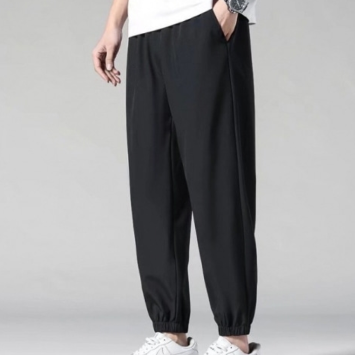 남성쿨링조거팬츠 여름트레이닝복 밴딩츄리닝바지 - 상품 이미지