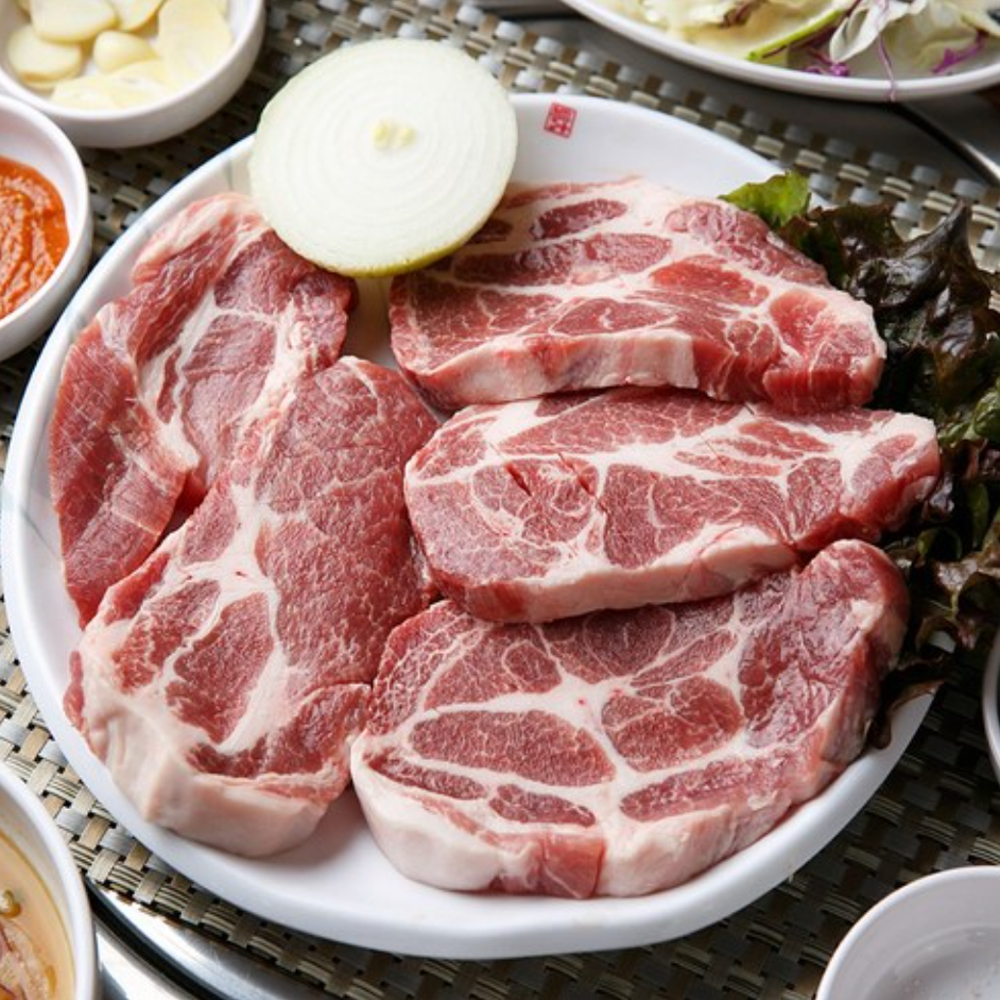 총920g 안심밥상 미국산 목전지 230g x 4팩 왕목살 N맴버십은무배 - 상품 이미지