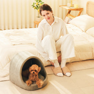 개과천선 케이브 강아지 집 하우스 고양이 동글이하우스 사계절 솔직 후기 | 실제 사용자 리뷰 총정리 - 상품 이미지 3