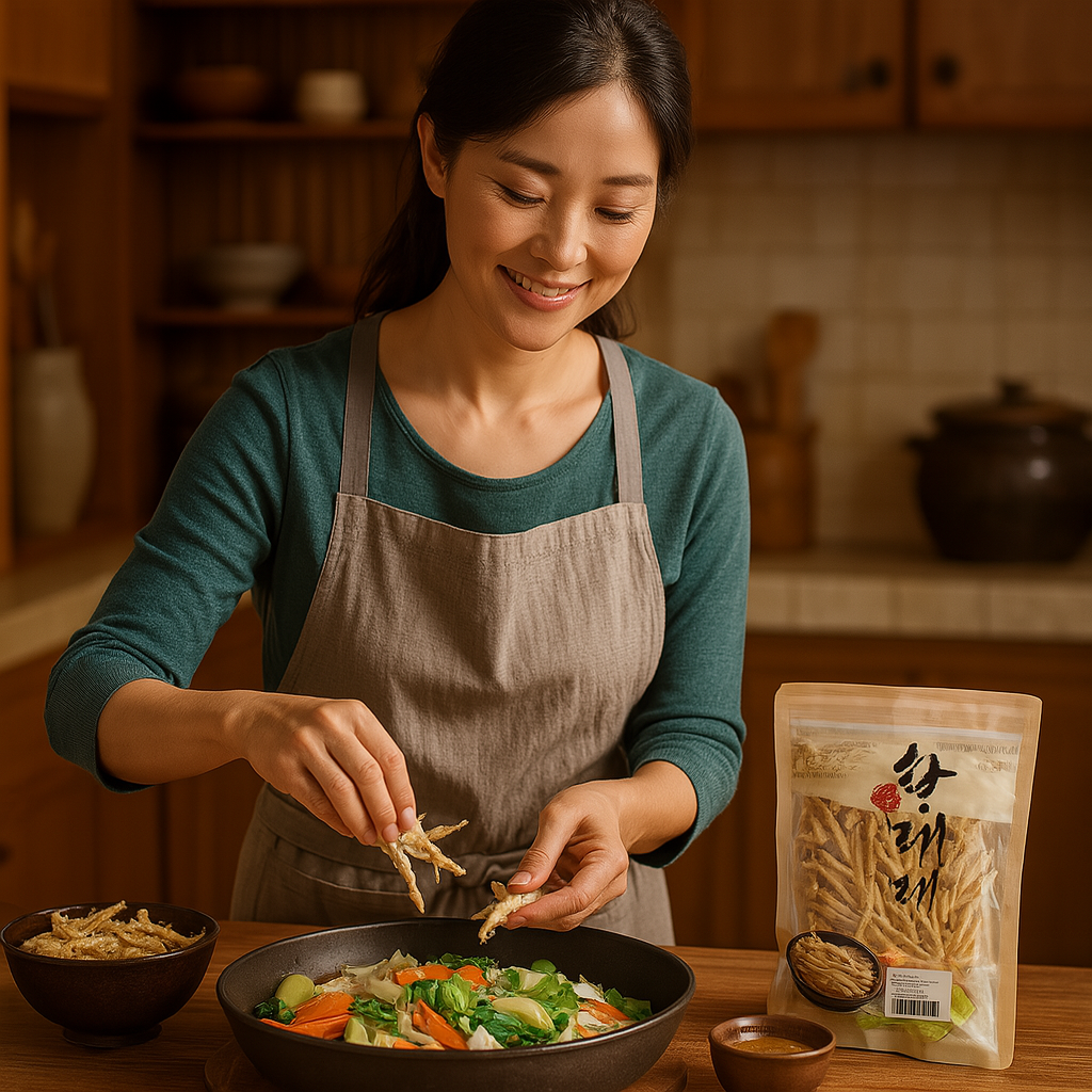 명식품본사 황태채 특대포장 특 AAA품 볶음 조림 간식 식당식자재 도매가 1kg, 1개 - 상세 이미지 4