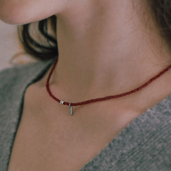 [바이이에르] Pumpkin beads necklace red (Red) BH7N4A722WB450 - 상세 이미지 4