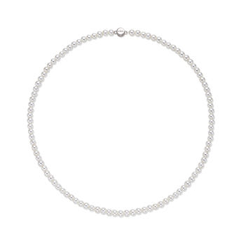 [바이이에르] Macaroon round pearl  necklace 4mm (Silver) BH7N4A723WB400 - 상세 이미지 3