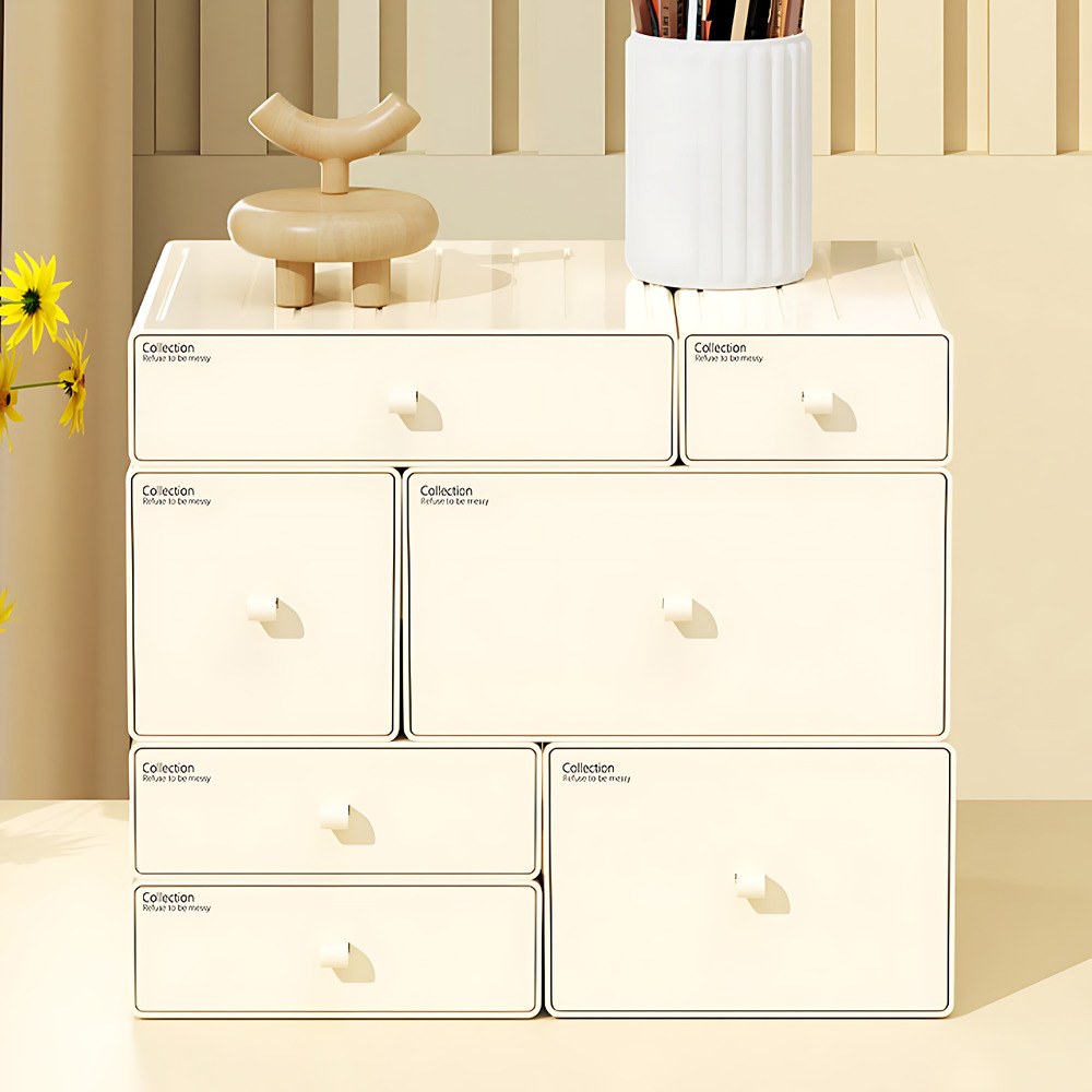 적층설계 모듈 책상정리함 낮은 소형 미니서랍 책상 정리 데스크 오거나이저