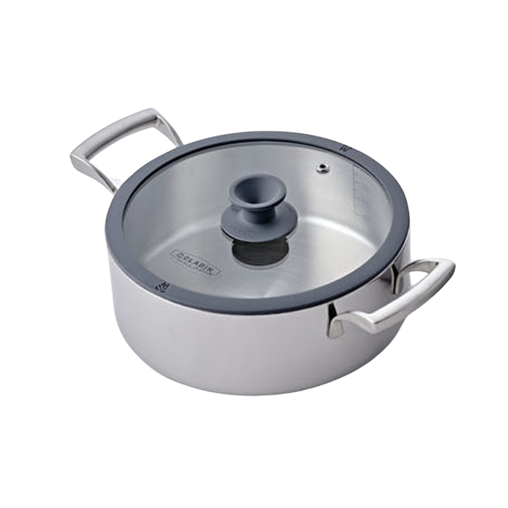 클래딘 IH 통3중 두꺼운 6T 스텐 인덕션 전골냄비 20cm x 8cm