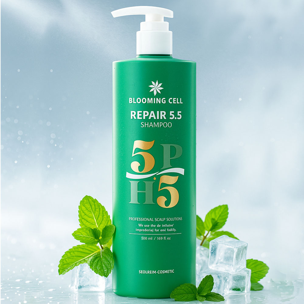 블루밍셀 머리가려움 비듬 정수리냄새 두피케어 약산성 시원한 쿨 피부과 샴푸