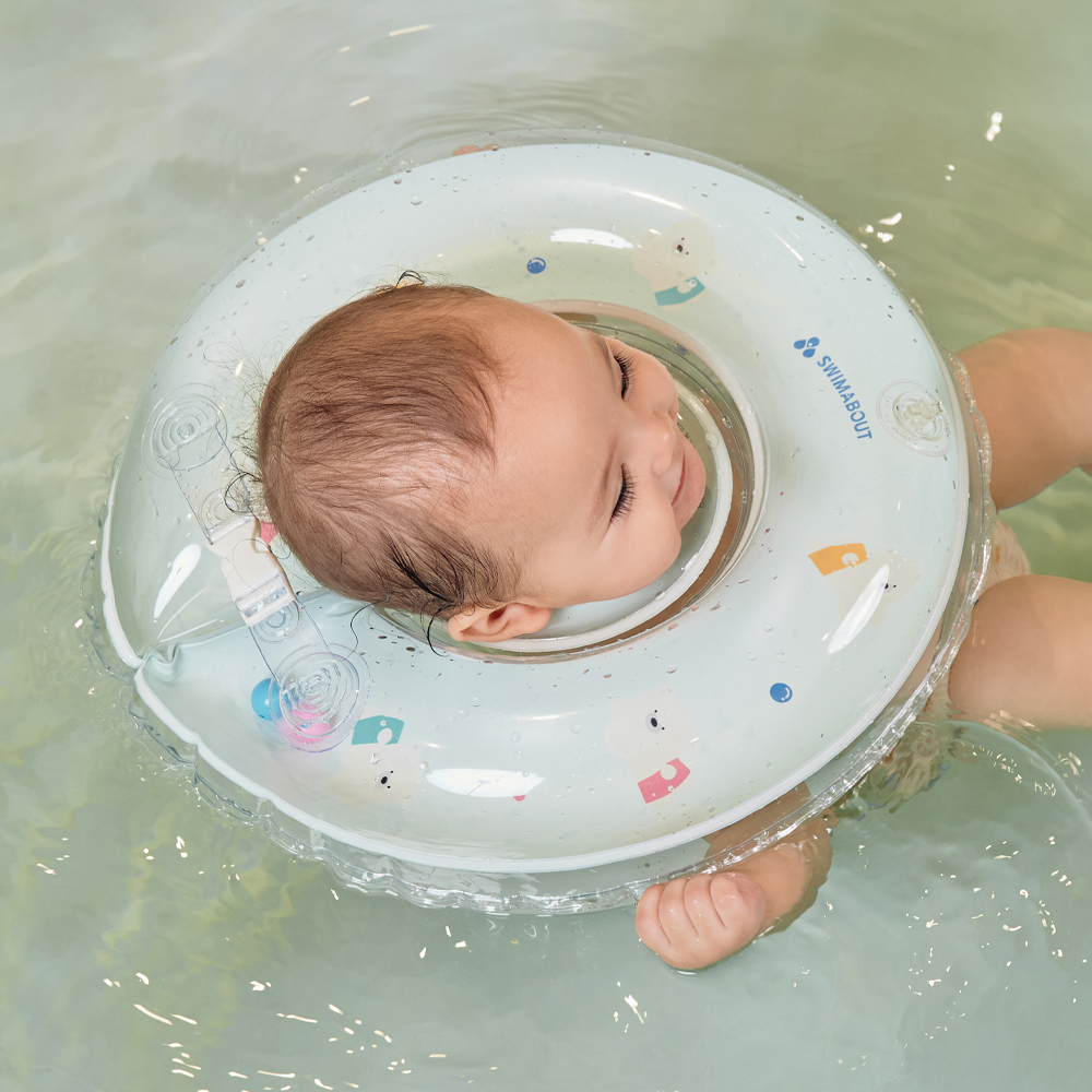스윔어바웃 신생아 아기 목튜브 신생아 목욕 밍곰 캐릭터 물놀이 튜브