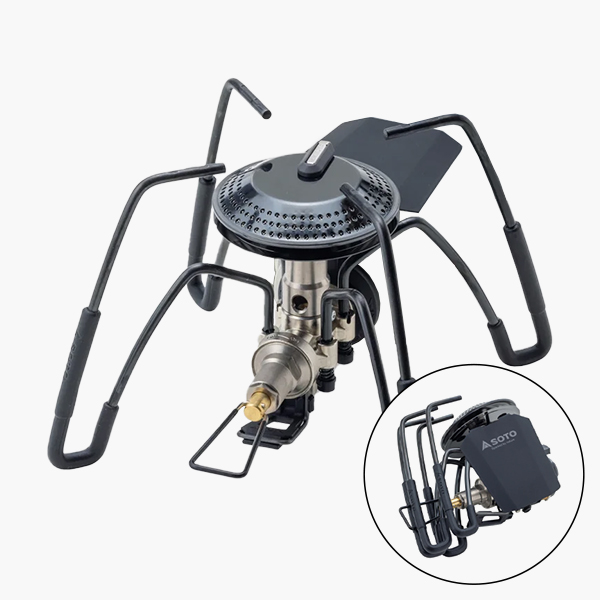 SOTO 소토 레귤레이터 스토브 340 블랙 에디션 휴대용 백패킹 가스버너