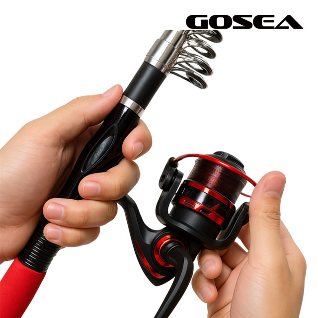 GOSEA 여행용 낚시대 릴 콤보 세트 휴대용 미니 초보 캠핑 선물 GSF-R1 - 상세 이미지 3