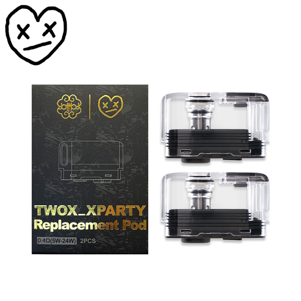 닷모드 닷 투엑스 팟 0.4옴 2개 1팩 코일 내장형 공팟 카트리지