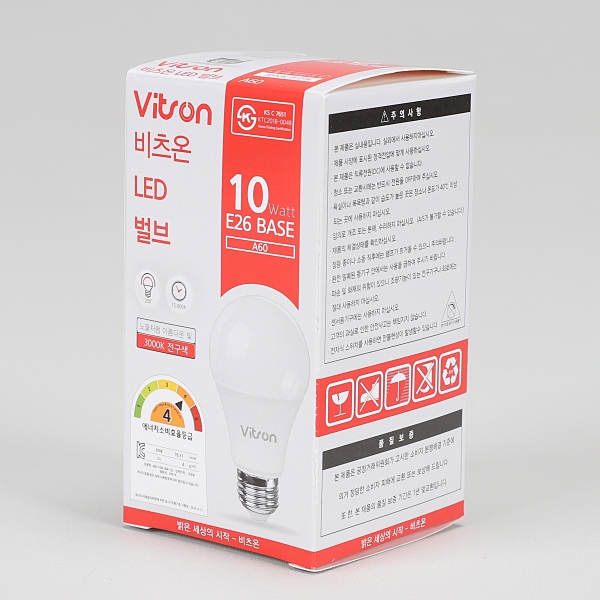 비츠온 LED 전구 벌브 E26 10W, 전구색 - 메인 이미지