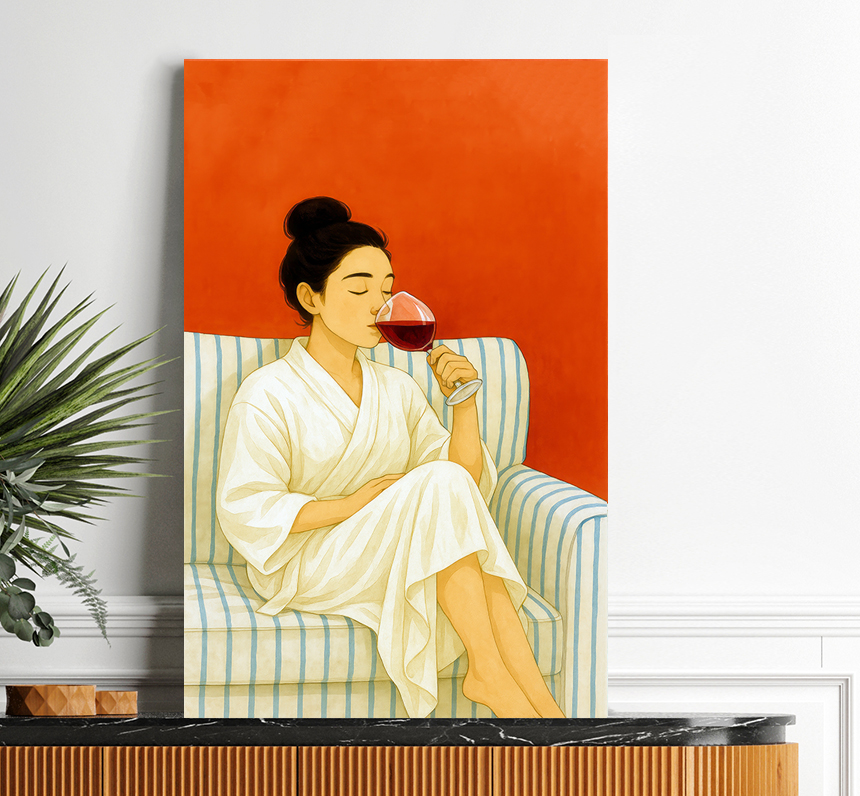 커피 와인 인테리어 포스터 그림 거실 카페 액자 팝아트 일러스트 한잔2세트소형 - 상세 이미지 4
