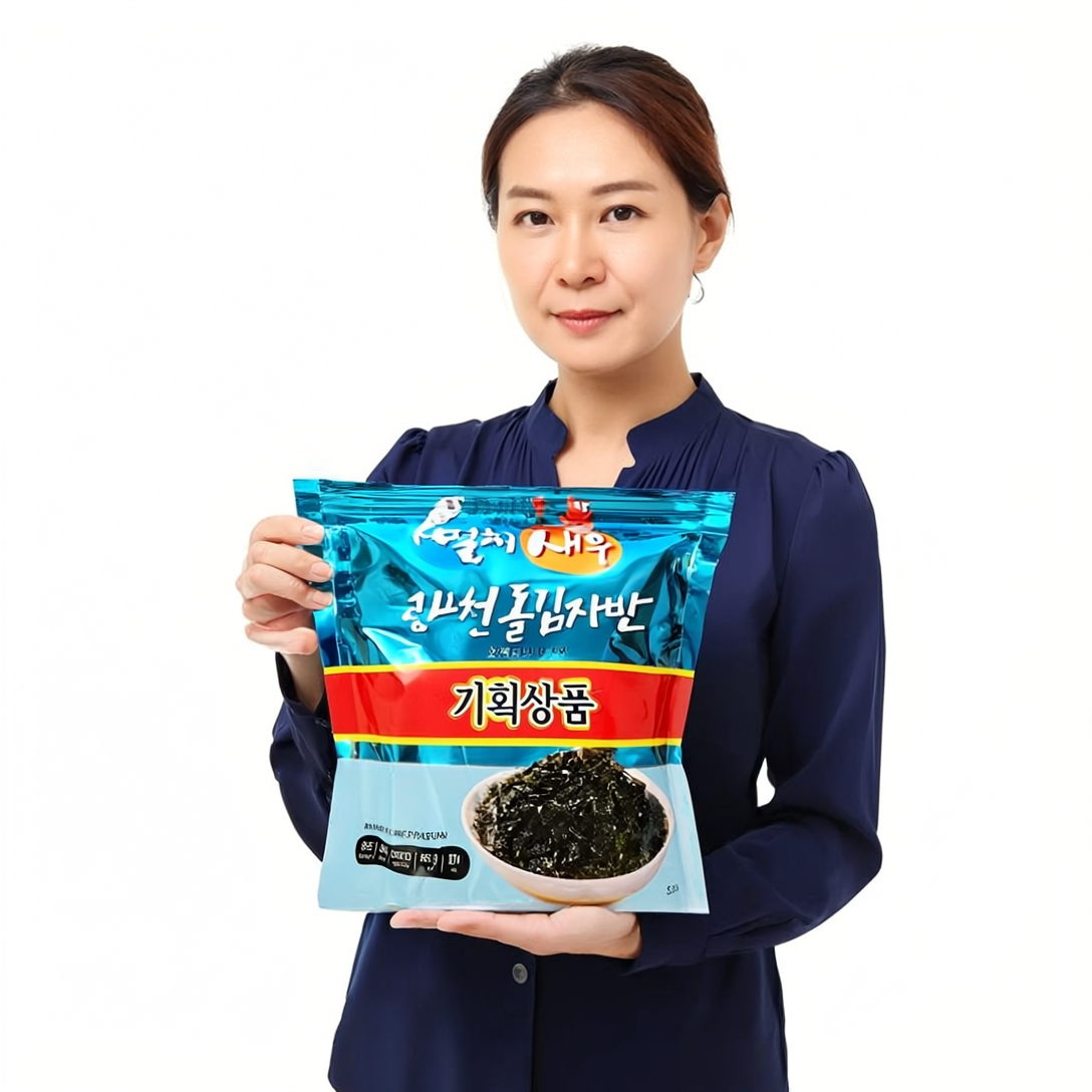 명식품본사 광천 돌김자반 소포장 멸치 새우 40g, 20개 - 상세 이미지 5