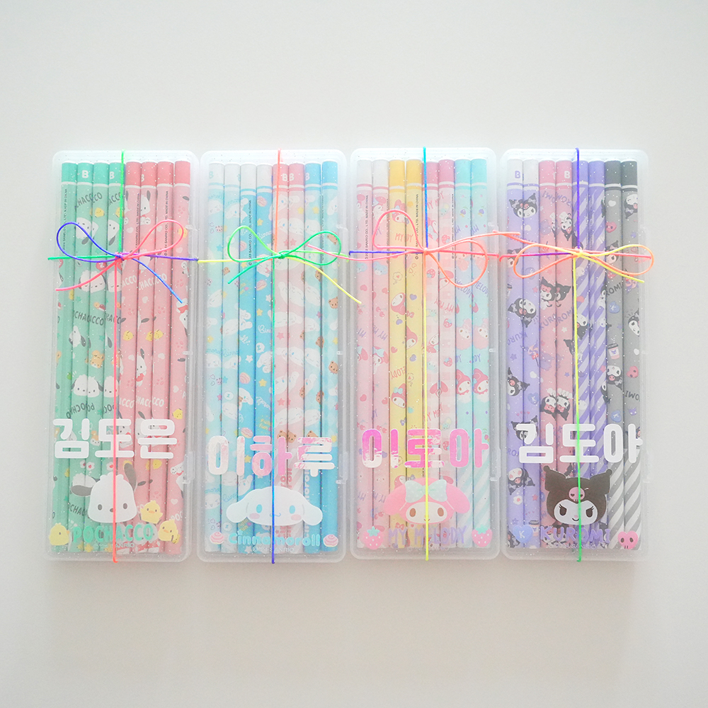 산리오 연필 세트 신학기 초등학생 준비물 학용품 구디백 단체 선물 어린이집 생일 답례품 이미지 3