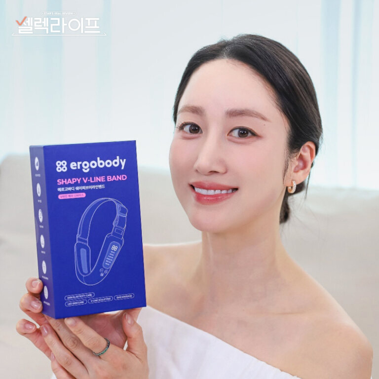 에르고바디 쉐이피EMS브이라인밴드 V라인 얼굴 마사지기 이중턱 리프팅밴드 붓기 턱선 기구 - 상세 이미지 2
