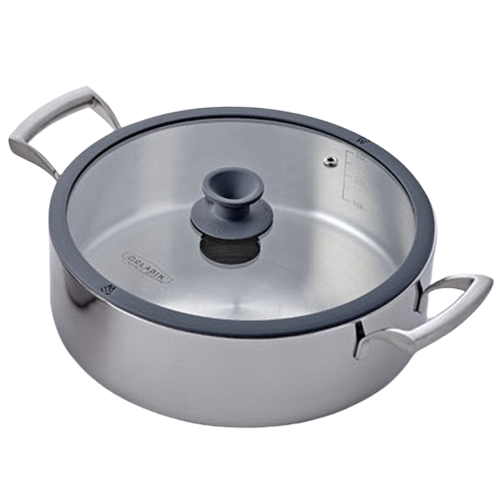 클래딘 IH 통3중 두꺼운 6T 스텐 인덕션 전골냄비 24cm x 8cm