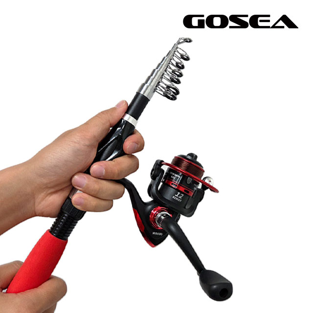 GOSEA 여행용 낚시대 릴 콤보 세트 휴대용 미니 초보 캠핑 선물 GSF-R1 - 상세 이미지 4
