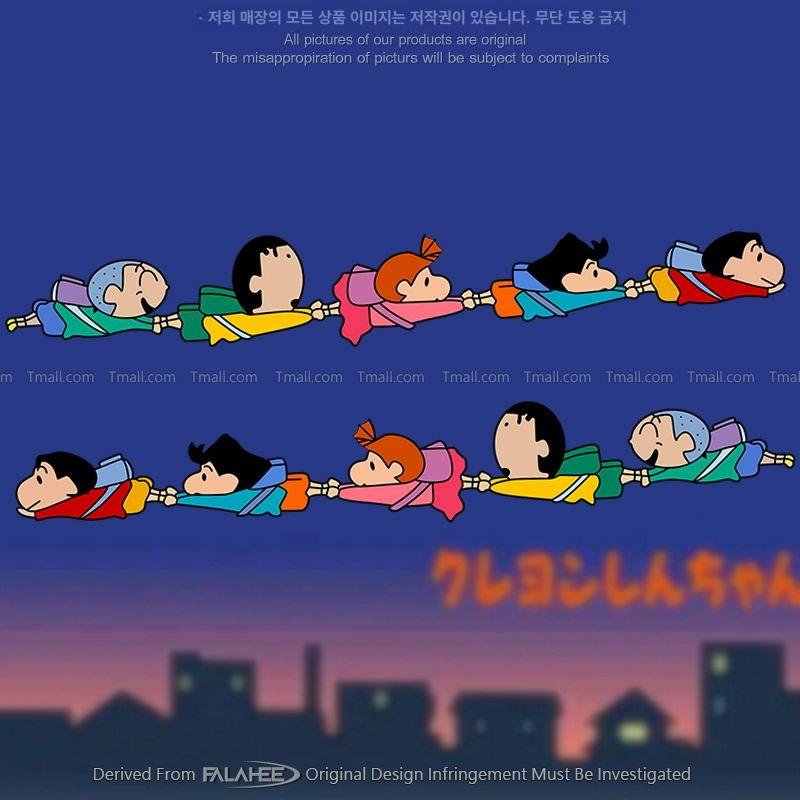짱구 자동차 스티커 크레용 신짱 비행 반사 개성 수하물 오토바이 차체 장식 - 상세 이미지 2