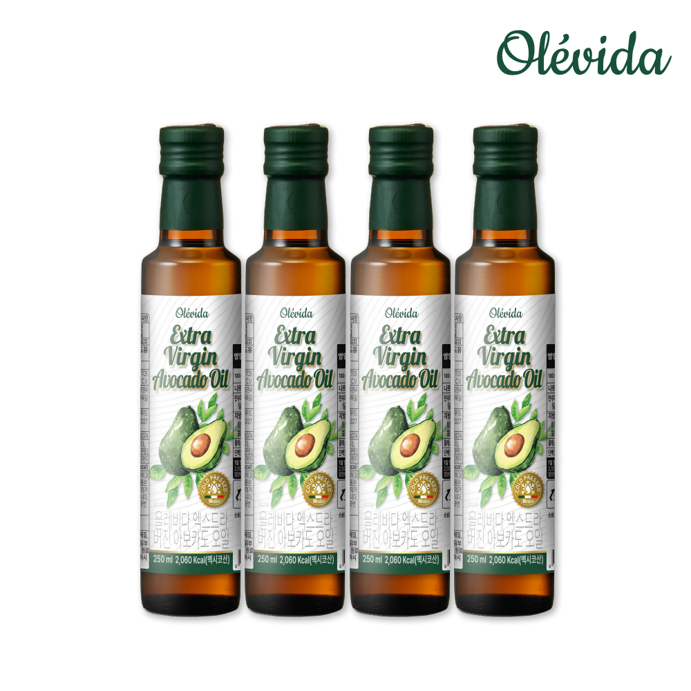 [올레비다] 냉압착 엑스트라버진 멕시코 아보카도유 아보카도 오일 250ml, 4개 - 상세 이미지 2