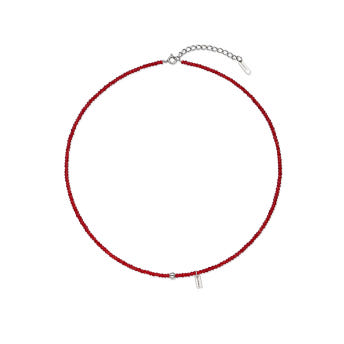 [바이이에르] Pumpkin beads necklace red (Red) BH7N4A722WB450 - 상세 이미지 2