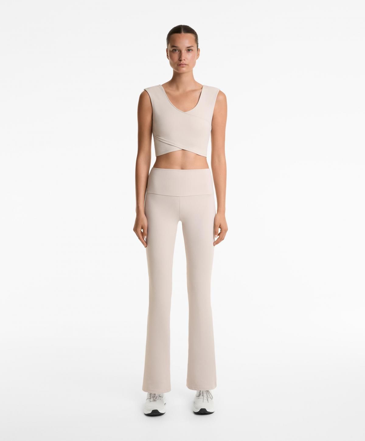 오이쇼 컴포트럭스 하이웨이스트 플레어 팬츠 1796/222 PALEMINK - 상세 이미지 2