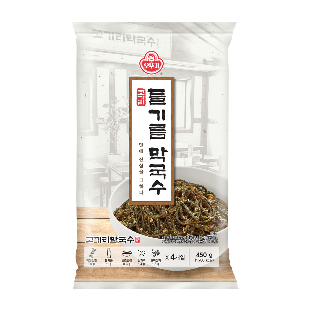 오뚜기 고기리 들기름막국수 450g, 1개 - 상품 이미지
