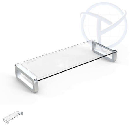 TENNIK협력사 테닉 모니터받침대 데스크오거나이저 화이트 55.5x21 데스크셋업 수납정리함 책상수납함