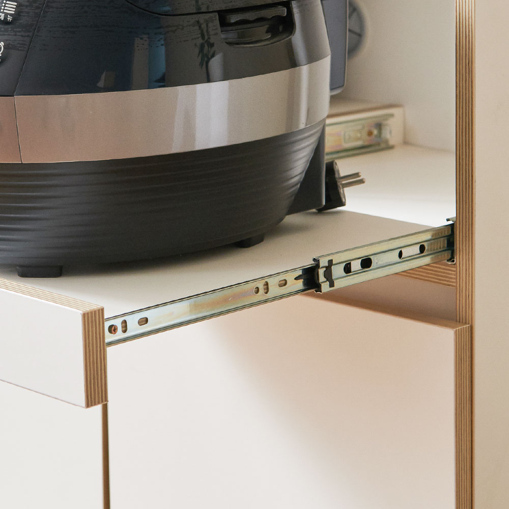 피트 1200 주방 전자 렌지대 밥솥 다이 조리대 밥통 수납장 렌지장