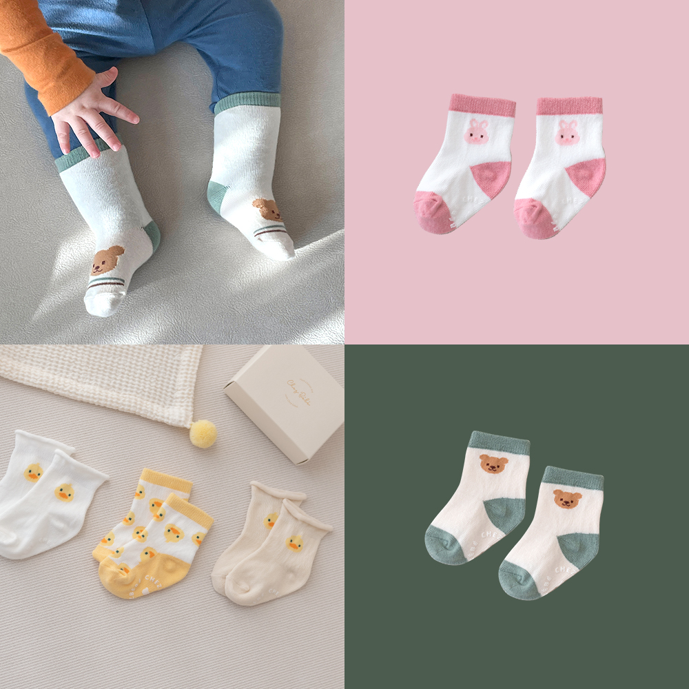 단품 쉐베베 아기 유아 논슬립 캐릭터 니삭스 단양말