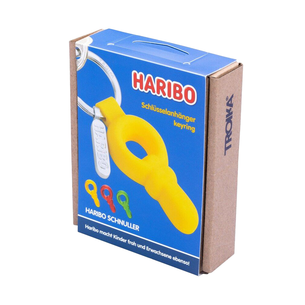 독일 브랜드 트로이카 명품키링 HARIBO 슈눌러 달콤한 행운의 상징 옐로우(HB-K04/YE) - 상세 이미지 3
