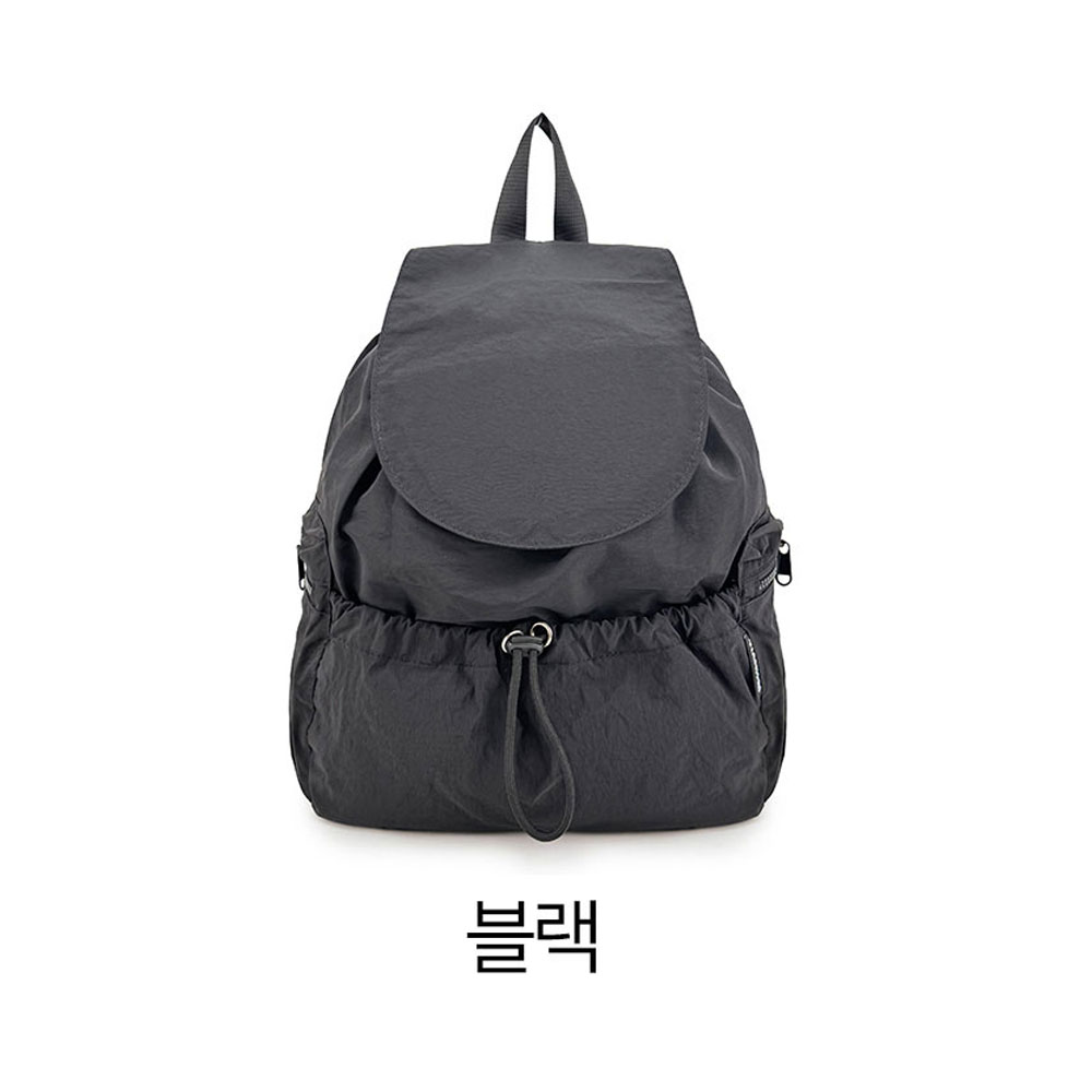 가벼운 스트링 조리 백팩 대학생 여대생 백팩 엄마 나들이 외출 경량 여행 등에메는가방 - 상세 이미지 2