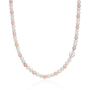 [바이이에르] Macaroon blossom pearl necklace 4mm (Silver) BH7N4A725WB400 - 상세 이미지 2