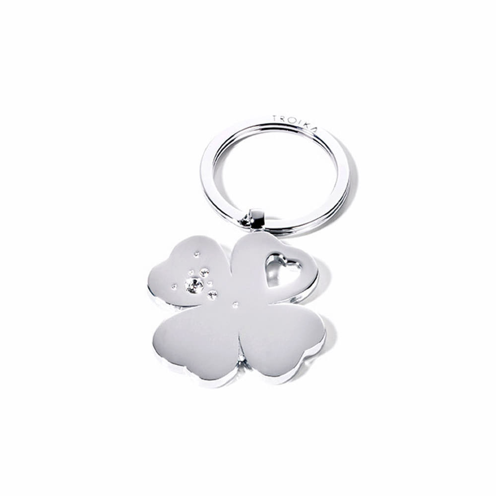 독일 브랜드 트로이카 명품키링 행운의 네잎클로버 키링(SWAROVSKI® ELEMENTS)(KR9-30/CH) - 메인 이미지
