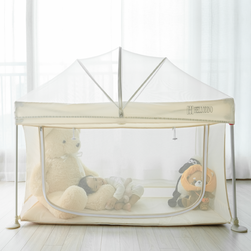 헬로디노 원터치 유아침대 트래블 Ver 전용 패키지 접이식 여행 휴대용 아기침대 상세 이미지 5