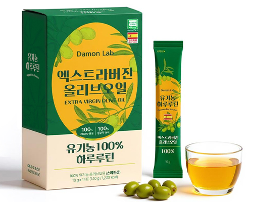 [도착보장] 담온랩 유기농 엑스트라버진 올리브오일 100% 스틱 올리브유 10ml, 126개 - 상세 이미지 3