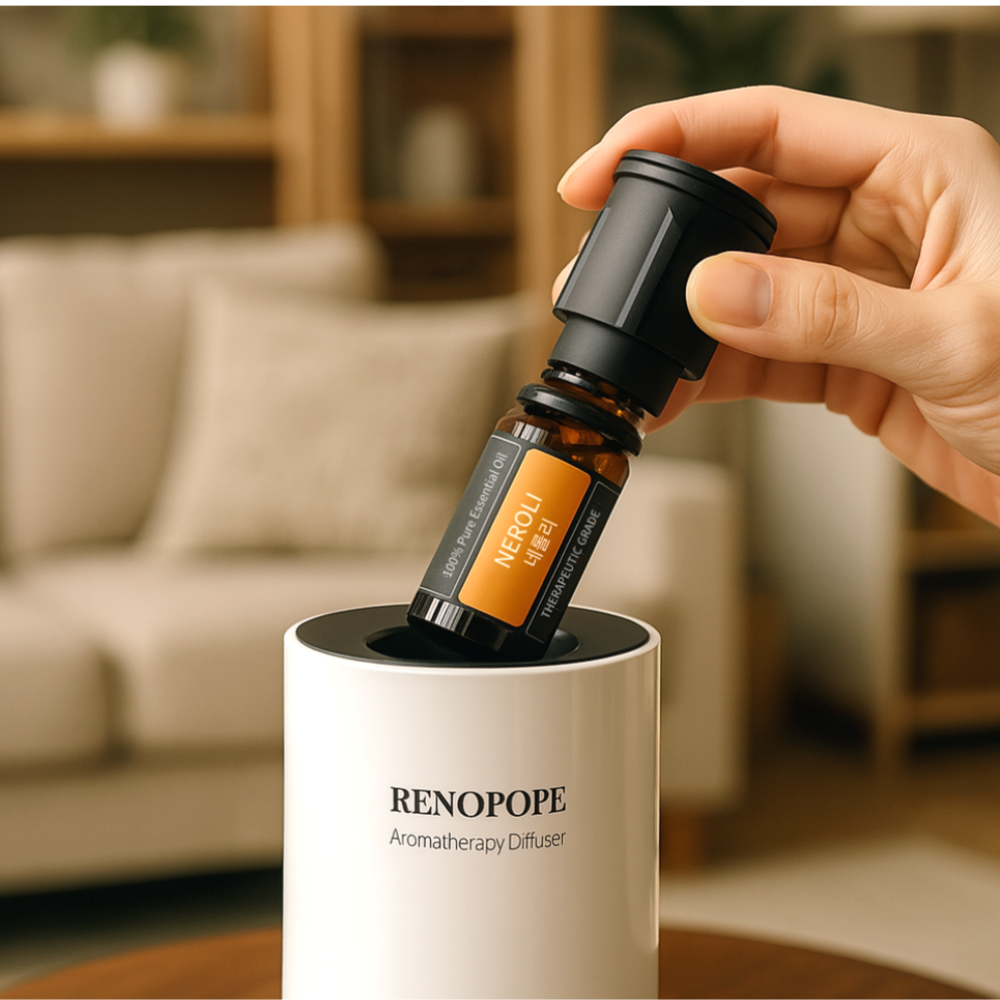 레노포프 네뷸라이징 전자디퓨저 에센셜 오일 실내 차량용 공간 발향기 방향제