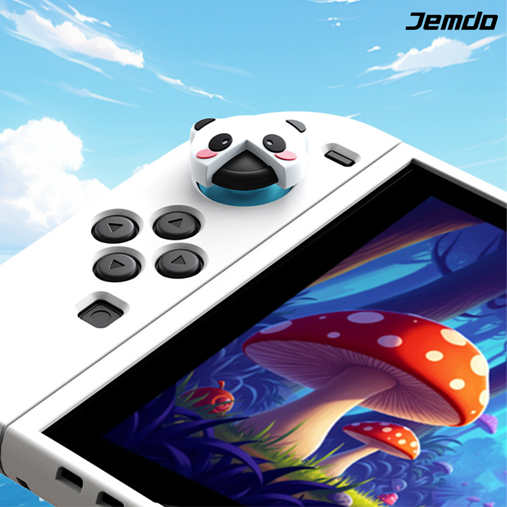 닌텐도 스위치2 조이콘 스틱커버 JEMDO 판다 4P세트 프로콘2 호환 - 상세 이미지 5