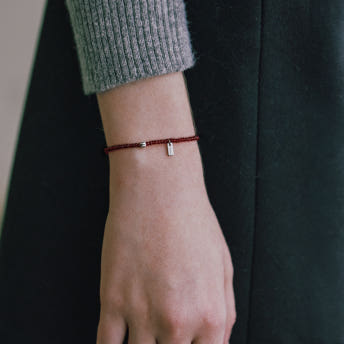 [바이이에르] Pumpkin beads bracelet (Red) BH7B4A719WB175 - 상품 이미지