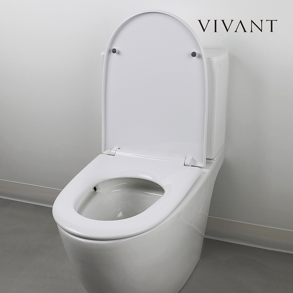 VIVANT 비반트 변기커버 ST01 양변기시트 무소음댐퍼 원터치 간편탈착 욕실리폼교체 - 메인 이미지