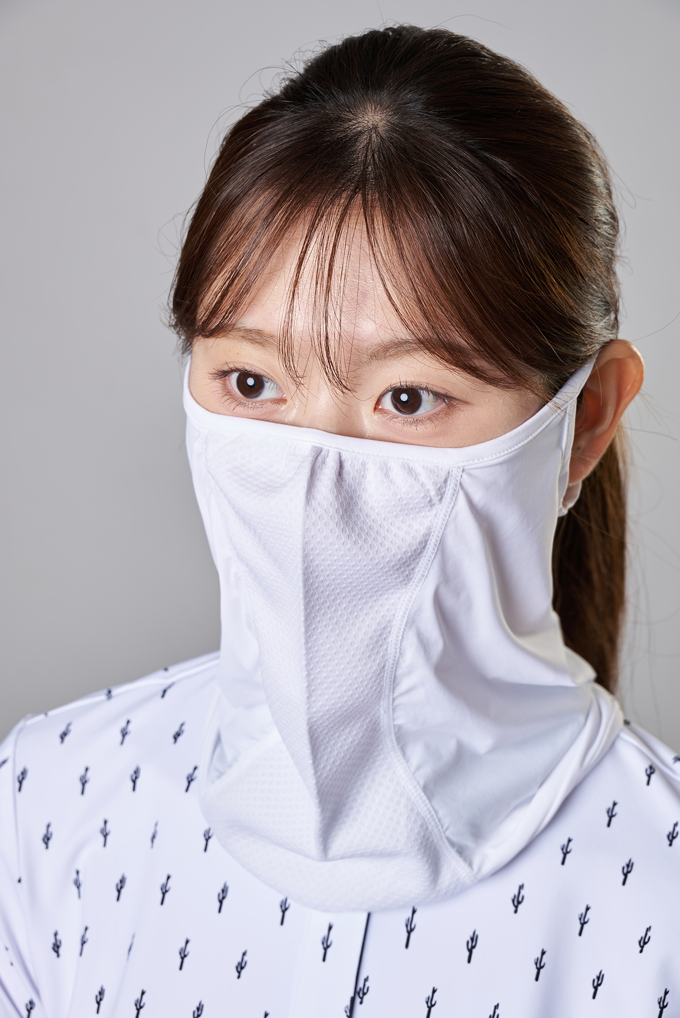 스포츠마스크 얼굴햇빛가리개 UV자외선차단 쿨링 남녀공용 골프 등산 러닝 여름용 - 메인 이미지