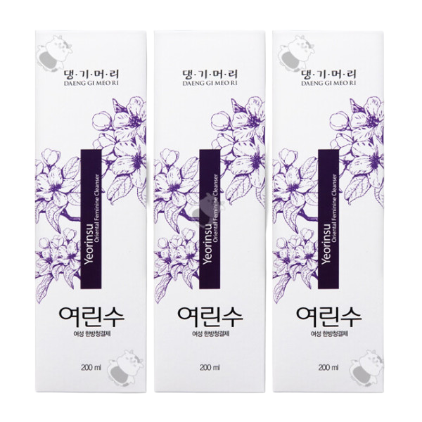 댕기머리 여린수 한방 여성청결제 x3개 : 운드케