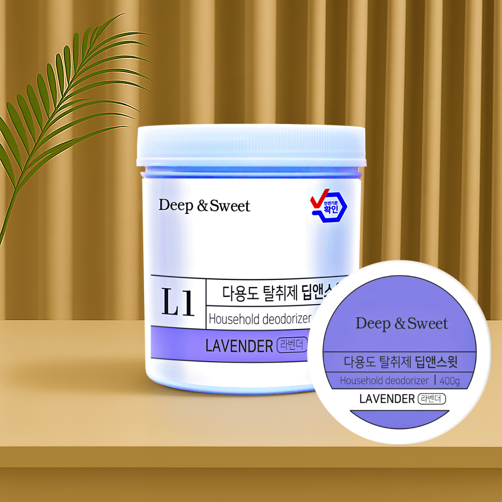 방 실내 화장실 탈취제 홀애비 담배 냄새제거 고체 라벤더 400g, 1개