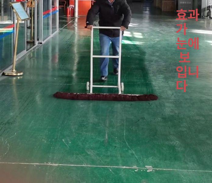 체육관 밀대 걸레 강당 업소용 마대 다용도 기름 막대 1m 폭 한 세트 가격 - 상세 이미지 2